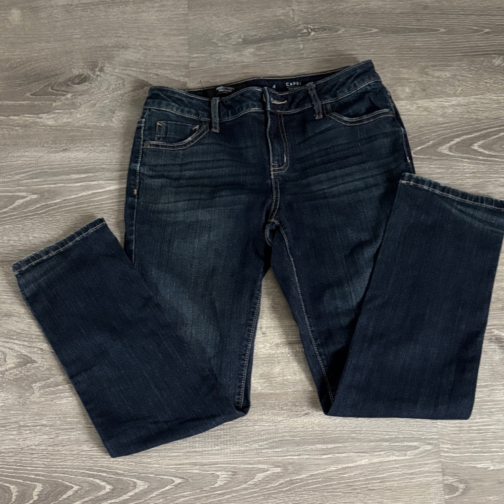 Simply Vera Vera Wang Dark Blue Straight Leg Women’s Jeans